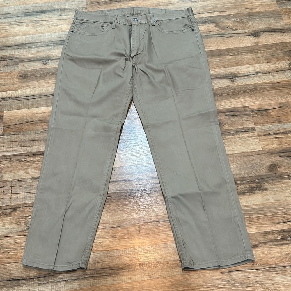 LEVIS  559 KHAKIS PANTS MEN W40L32 BROWN RELAX FIX